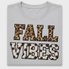Fall Vibes Leopard Crochet DTF Transfer