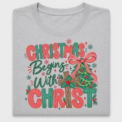 Christmas Begins With Christ DTF Transfer