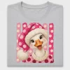 Pink Christmas Goose DTF Transfer