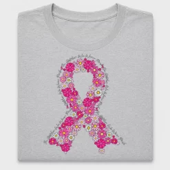 Floral Breast Cancer Awareness DTF Transfer