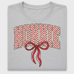 Coquette Bow Leopard Checkered DTF Transfer
