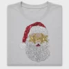 Glitter Santa Face DTF Transfer