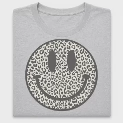Leopard Smiley Face DTF Transfer