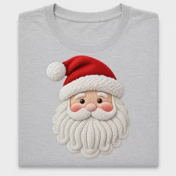 Crochet Santa Face DTF Transfer