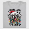 Feral And Festive Raccoon DTF Transfer