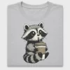 Cute Raccoon Coffee DTF Transfer