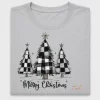 Plaid Christmas Trees DTF Transfer
