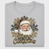 Leopard Print Santa DTF Transfer
