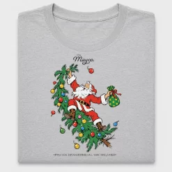 Retro Santa Christmas Tree DTF Transfer