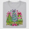 Retro Christmas Trees Bow DTF Transfer