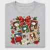 Retro Christmas Dog Stamp Collage DTF Transfer