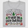 Most Likely To Christmas DTF Transfer