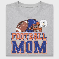 Football Mom Distressed DTF Transfer