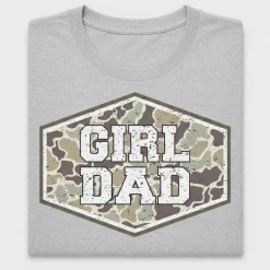 Girl Dad Camo Crest DTF Transfer