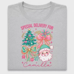 Coquette Christmas Santa DTF Transfer