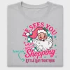 Retro Santa Shopping DTF Transfer Design