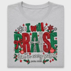 I Will Praise Him Christmas DTF Transfer