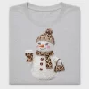 Leopard Bling Snowman DTF Transfer