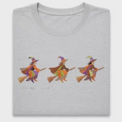 Faux Patchwork Witches Halloween DTF Transfer