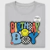 Birthday Boy Checkered DTF Transfer