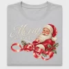 Retro Merry Christmas Santa DTF Transfer