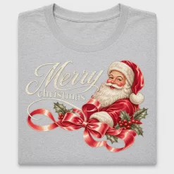Retro Merry Christmas Santa DTF Transfer
