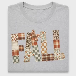 Fall Patchwork Letters DTF Transfer