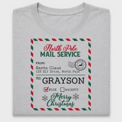 North Pole Mail Service DTF Transfer