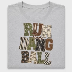 Retro Football Mom Run The Dang Ball DTF Transfer