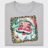 Leopard Santa Face DTF Transfer