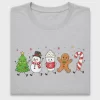 Cute Christmas Doodle Characters DTF Transfer