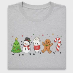 Cute Christmas Doodle Characters DTF Transfer
