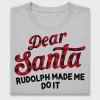 Dear Santa Red Buffalo Plaid DTF Transfer