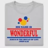 His Name Is Wonderful DTF Transfer