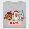 Personalized Christmas Santa Cookies Milk DTF Transfer