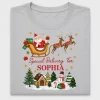 Christmas Santa Sleigh DTF Transfer Personalized