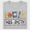 Teacher Name Crayon Pencil DTF Transfer