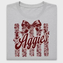 Floral Coquette Aggies DTF Transfer