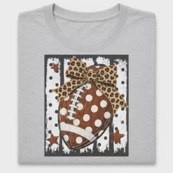 Football Leopard Bow DTF Transfer