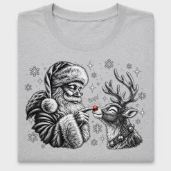 Vintage Santa Boop Reindeer DTF Transfer