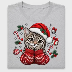 Christmas Cat DTF Transfer Design