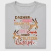 Reindeer Names Christmas DTF Transfer