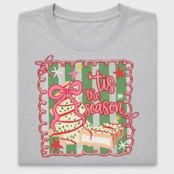 Retro Christmas Cake DTF Transfer