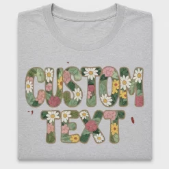 Custom Text Floral DTF Transfer