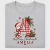 Christmas Initial A Personalized DTF Transfer