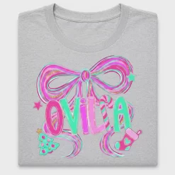 Retro Coquette Bow Christmas DTF Transfer