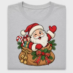 Santa Gift Sack Christmas DTF Transfer