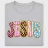 Jesus Coquette Bubble Letter DTF Transfer