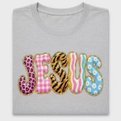 Jesus Coquette Bubble Letter DTF Transfer