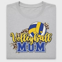 Volleyball Mom Blue Gold DTF Transfer